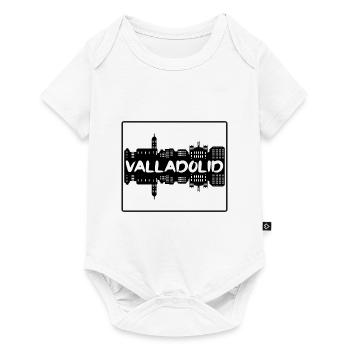 Valladolid Espagne Skyline Silhouette Voyage Souveni - Body à manches courtes Premium Bébé - blanc - Devant