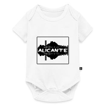 Alicante Espagne Skyline Silhouette Souvenir de voyage - Body à manches courtes Premium Bébé - blanc - Devant