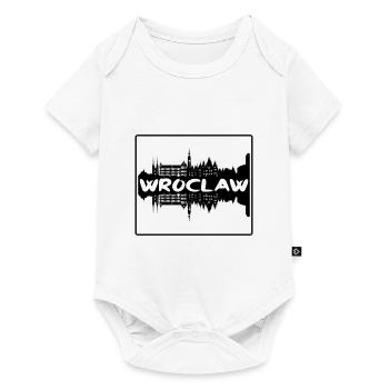Breslau Polen Skyline Silhouette Reisesouvenir - Baby Premium Kurzarmbody - Weiß - Vorne