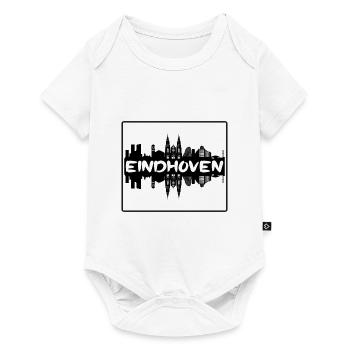 Eindhoven Pays-Bas Skyline Silhouette Travel So - Body à manches courtes Premium Bébé - blanc - Devant