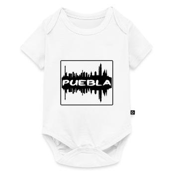Puebla Mexico Skyline Silhouette Travel Souvenir - Baby Premium short-sleeve bodysuit - white - Front