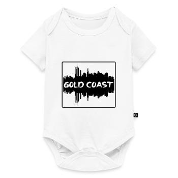 Gold Coast Australia Skyline Silhouette Travel Sou - Baby Premium short-sleeve bodysuit - white - Front