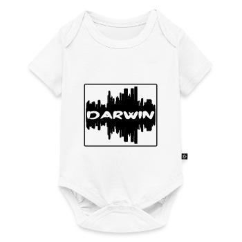 Darwin Australie Skyline Silhouette Voyage Souveni - Body à manches courtes Premium Bébé - blanc - Devant