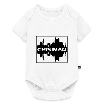 Chisinau Moldova Skyline Silhouette Travel Souveni - Baby Premium short-sleeve bodysuit - white - Front