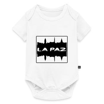 La Paz Bolivia Skyline Silhouette Souvenir de voyage - Body à manches courtes Premium Bébé - blanc - Devant