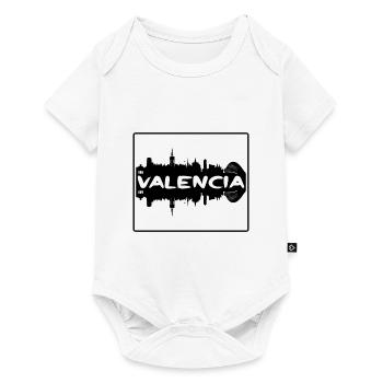 Valencia Venezuela Skyline Silhouette Travel Souve - Body à manches courtes Premium Bébé - blanc - Devant