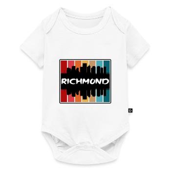 Richmond Virginia USA Skyline Silhouette Reisen So - Baby Premium Kurzarmbody - Weiß - Vorne