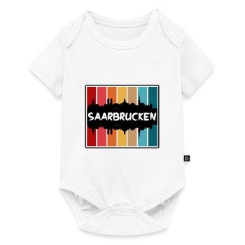 Sarrebruck Allemagne Skyline Silhouette Travel Souv - Body à manches courtes Premium Bébé - blanc - Devant