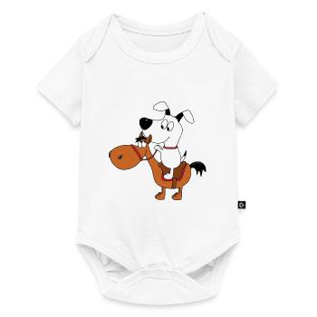 HUND - PFERD - PONY - REITEN - TIERE - Baby Premium Kurzarmbody - Weiß - Vorne