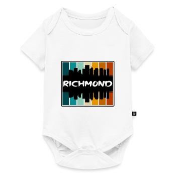 Richmond Virginia USA Skyline Silhouette Reisen So - Baby Premium Kurzarmbody - Weiß - Vorne
