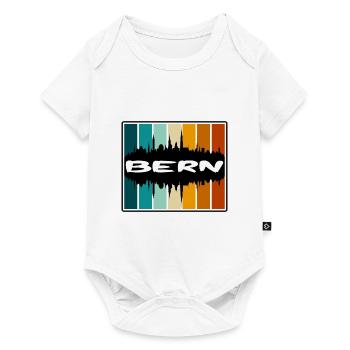 Berne Suisse Skyline Silhouette Travel Souveni - Body à manches courtes Premium Bébé - blanc - Devant