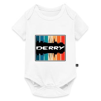 Derry Northern Ireland Skyline Silhouette Travel S - Baby Premium short-sleeve bodysuit - white - Front