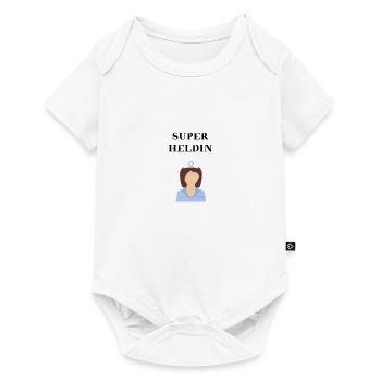 Krankenschwester Superheldin Geschenkidee Heldin - Baby Premium Kurzarmbody - Weiß - Vorne