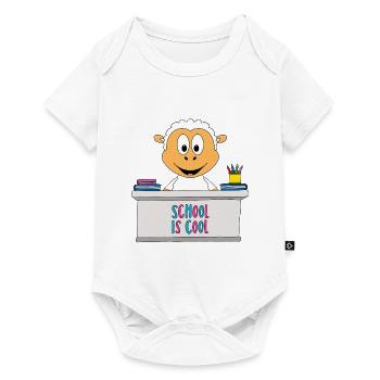 SCHAF - SCHULE - SCHÜLER - LEHRER - TIER - Baby Premium Kurzarmbody - Weiß - Vorne