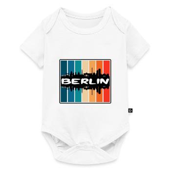 Berlin Germany Skyline Silhouette Travel Souvenir - Baby Premium short-sleeve bodysuit - white - Front