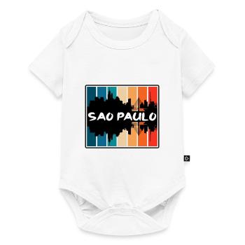 Sao Paulo Brazil Skyline Silhouette Travel Souveni - Baby Premium short-sleeve bodysuit - white - Front