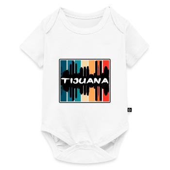 Tijuana Mexico Skyline Silhouette Travel Souvenir - Baby Premium short-sleeve bodysuit - white - Front