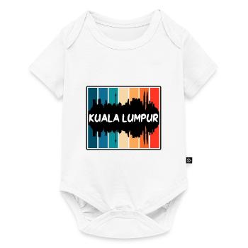Kuala Lumpur Malaysia Skyline Silhouette Reisen So - Baby Premium Kurzarmbody - Weiß - Vorne