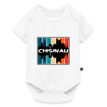 Chisinau Moldawien Skyline Silhouette Reise Souveni - Baby Premium Kurzarmbody - Weiß - Vorne