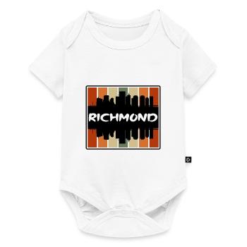 Richmond Virginia USA Skyline Silhouette Reisen So - Baby Premium Kurzarmbody - Weiß - Vorne