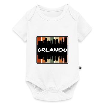Orlando Floride États-Unis Skyline Silhouette Souv de voyage - Body à manches courtes Premium Bébé - blanc - Devant