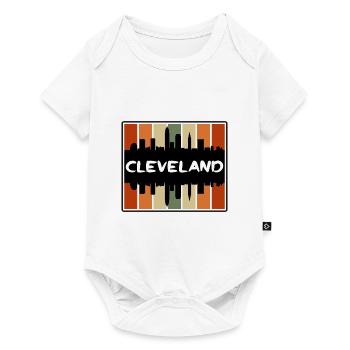 Cleveland Ohio Usa Skyline Silhouette Travel Souve - Baby Premium short-sleeve bodysuit - white - Front