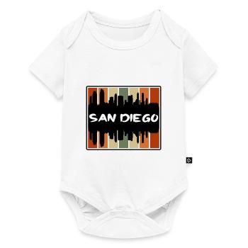San Diego California Usa Skyline Silhouette Travel - Baby Premium short-sleeve bodysuit - white - Front