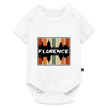 Florence Italie Skyline Silhouette Souvenir de voyage - Body à manches courtes Premium Bébé - blanc - Devant
