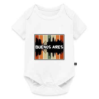 Buenos Aires Argentina Skyline Silhouette Travel S - Baby Premium short-sleeve bodysuit - white - Front