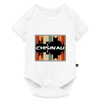 Chisinau Moldova Skyline Silhouette Travel Souveni - Baby Premium short-sleeve bodysuit - white - Front
