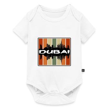 Dubai Uae Skyline Silhouette Travel Souvenir - Baby Premium short-sleeve bodysuit - white - Front