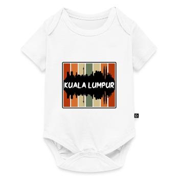 Kuala Lumpur Malaysia Skyline Silhouette Reisen So - Baby Premium Kurzarmbody - Weiß - Vorne