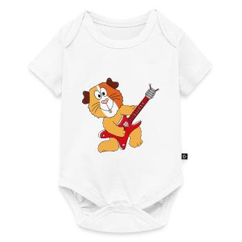 MEERSCHWEINCHEN - GITARRE - MUSIK - LIEBE - TIER - Baby Premium Kurzarmbody - Weiß - Vorne