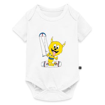 MONSTER - KITER - KITE - KITESURFER - KITEN - Baby Premium Kurzarmbody - Weiß - Vorne
