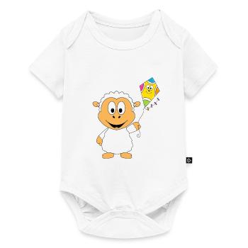 SCHAF - DRACHE - DRACHENSTEIGEN - TIER - KIND - Baby Premium Kurzarmbody - Weiß - Vorne