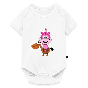 PFERD - PONY - EINHORN - REITEN - TIERISCH - Baby Premium Kurzarmbody - Weiß - Vorne
