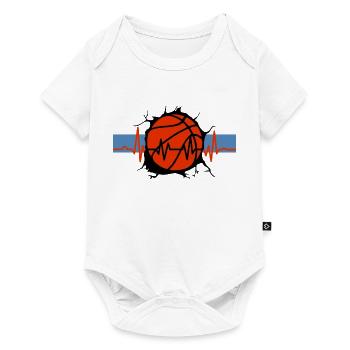 Basketball for Basketball Player Heartbeat - Baby Premium short-sleeve bodysuit - white - Front
