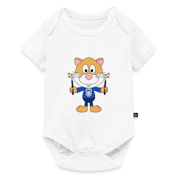 HAMSTER - ZAUBERER - ZAUBERN - ZAUBEREI - MAGIER - Baby Premium Kurzarmbody - Weiß - Vorne