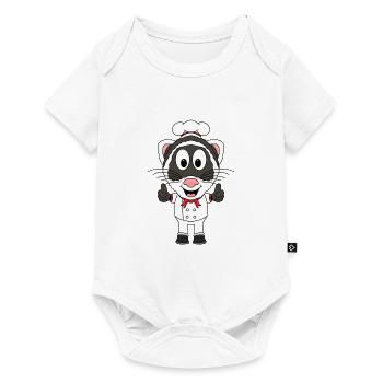 KOCH - BÄCKER - FRETTCHEN - TIER - TIERISCH - GUT - Baby Premium Kurzarmbody - Weiß - Vorne