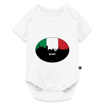 Bari Italy Flag Skyline Travel Souvenir - Baby Premium short-sleeve bodysuit - white - Front