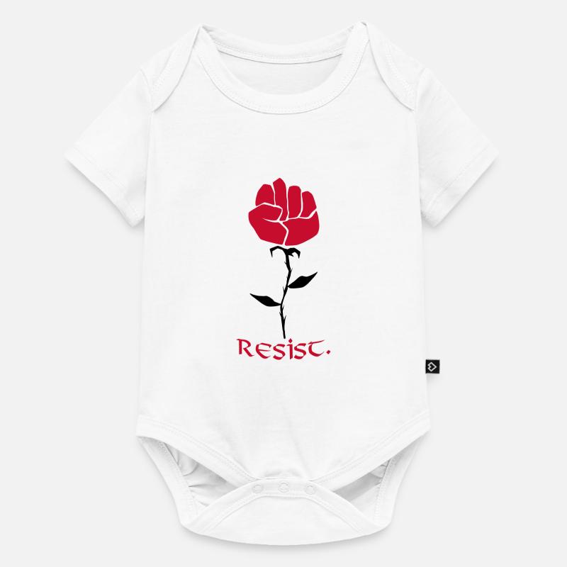 Resist. - Body à manches courtes Premium Bébé - blanc