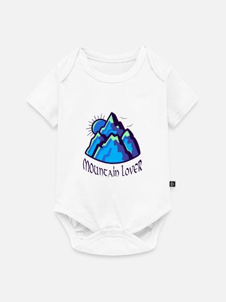 Bergliebhaber - Baby Premium Kurzarmbody - Weiß