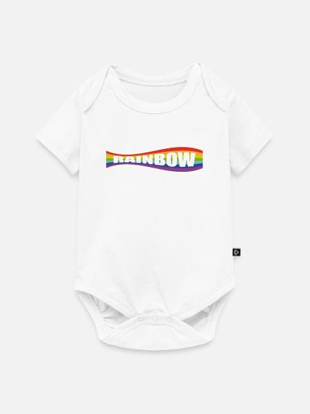 Rainbow flag variation - Baby Premium Kurzarmbody - Weiß