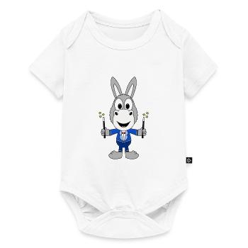 ZAUBERER - ESEL - TIER - TIERISCH - KIND - BABY - Baby Premium Kurzarmbody - Weiß - Vorne