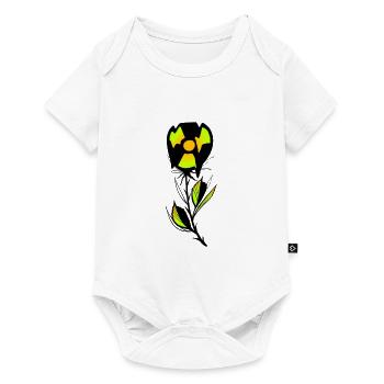 Coloured radioactive plant - Baby Premium short-sleeve bodysuit - white - Front