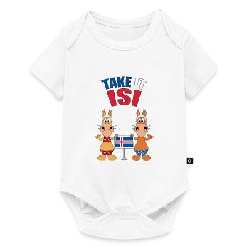 PFERDE - ISLANDPFERDE - ISLÄNDER - TAKE IT ISI - Baby Premium Kurzarmbody - Weiß - Vorne