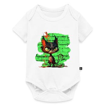 Funny cat - Baby Premium short-sleeve bodysuit - white - Front