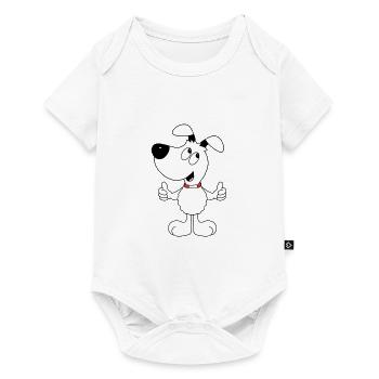 HUND - TIER - TIERISCH - GUT - HUNDE - Baby Premium Kurzarmbody - Weiß - Vorne