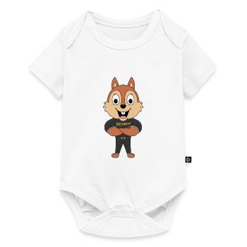 EICHHÖRNCHEN - SECURITY - TIER - TIERISCH - Baby Premium Kurzarmbody - Weiß - Vorne