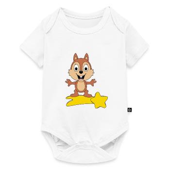 STERNSCHNUPPE - EICHHÖRNCHEN - TIER - KIND - BABY - Baby Premium Kurzarmbody - Weiß - Vorne